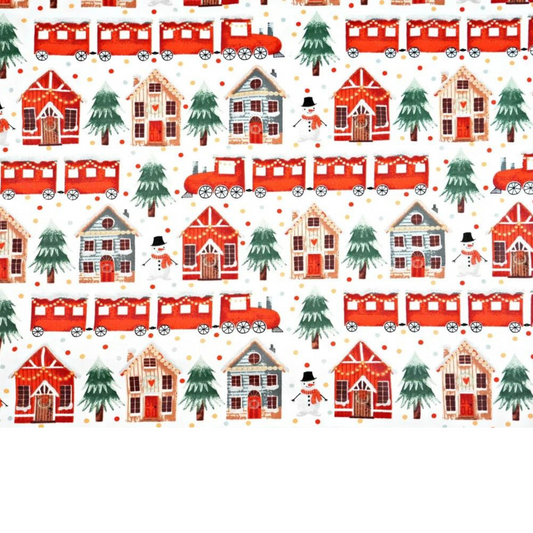 Tissu Coton Motif Noël