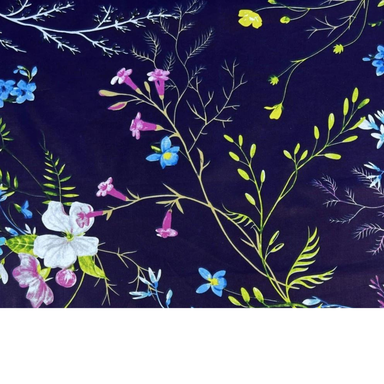 Tissu Coton Imprimé Fleurs