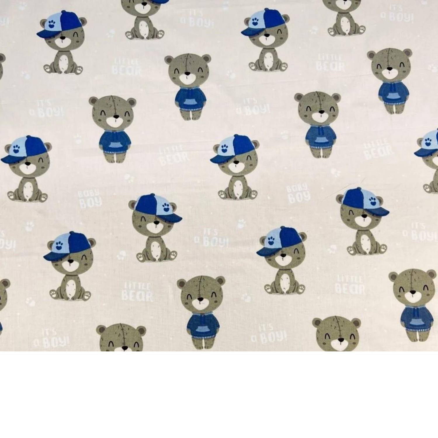Tissu Coton Motif Oursons