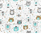 Tissu Coton Motif Oursons
