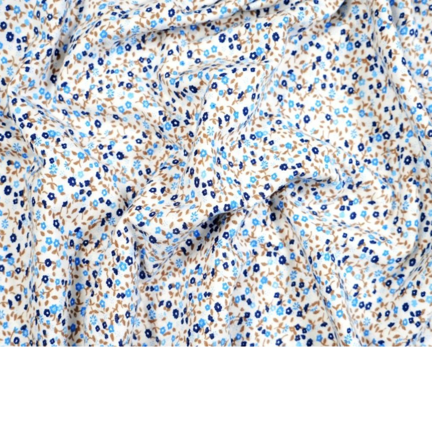 Tissu flanelle imprimé fleurs