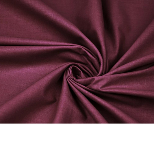 Tissu Coton Uni Bordeaux