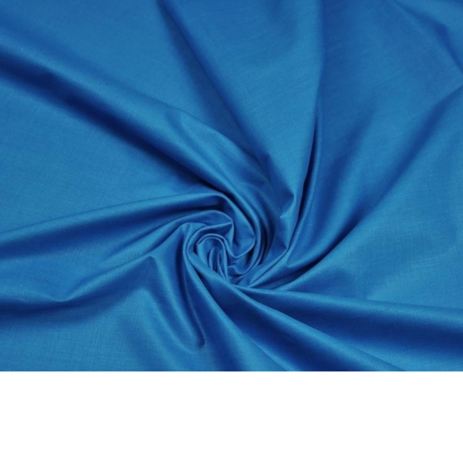 Tissu Coton Uni Bleu Cobalt