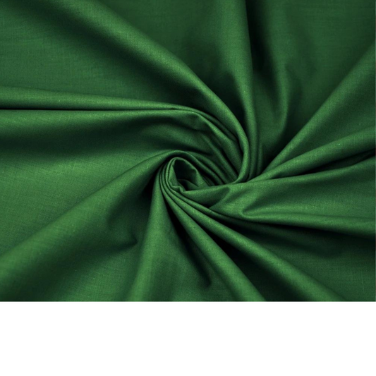 Tissu Coton Uni Vert Foncé