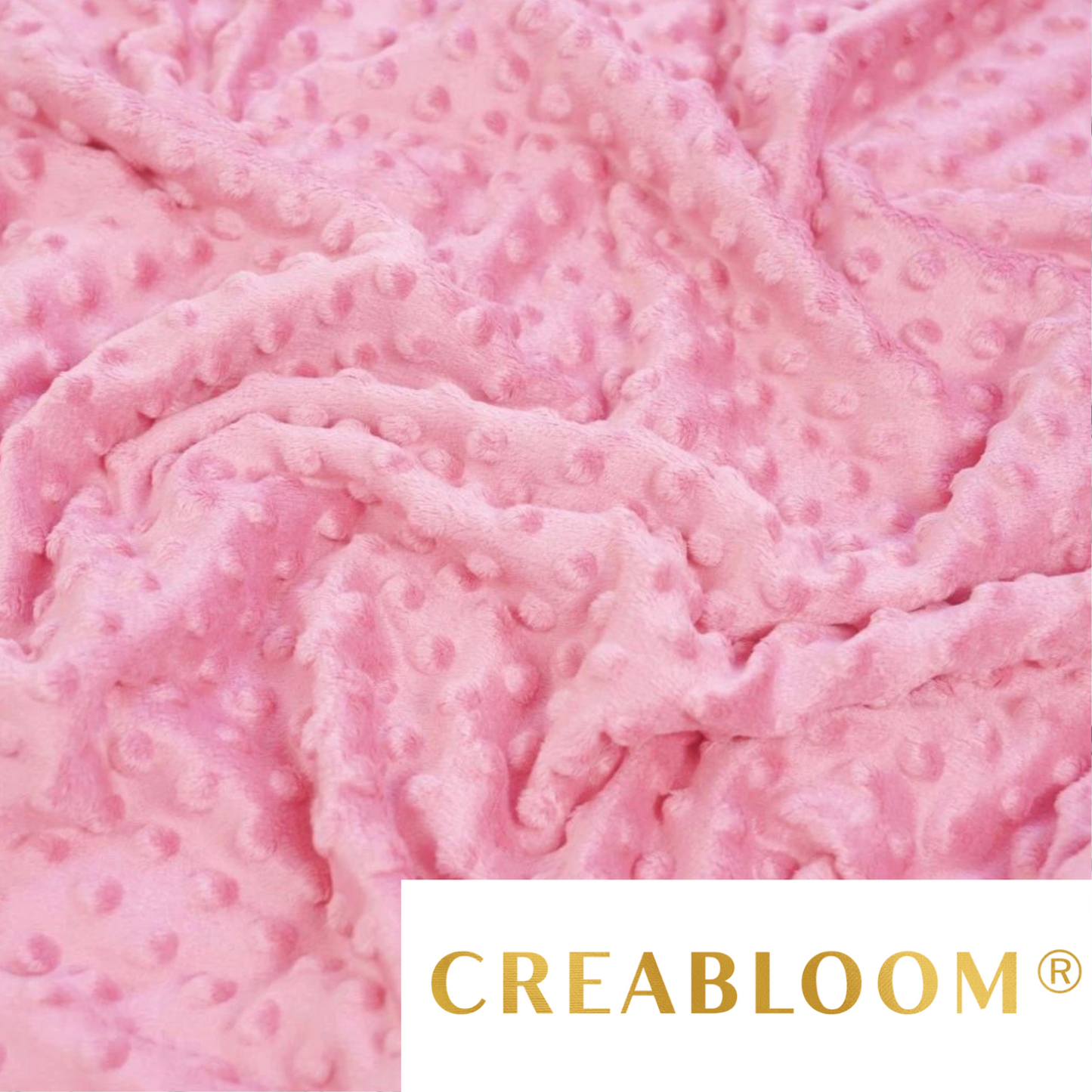 Tissu Minky Rose Bonbon