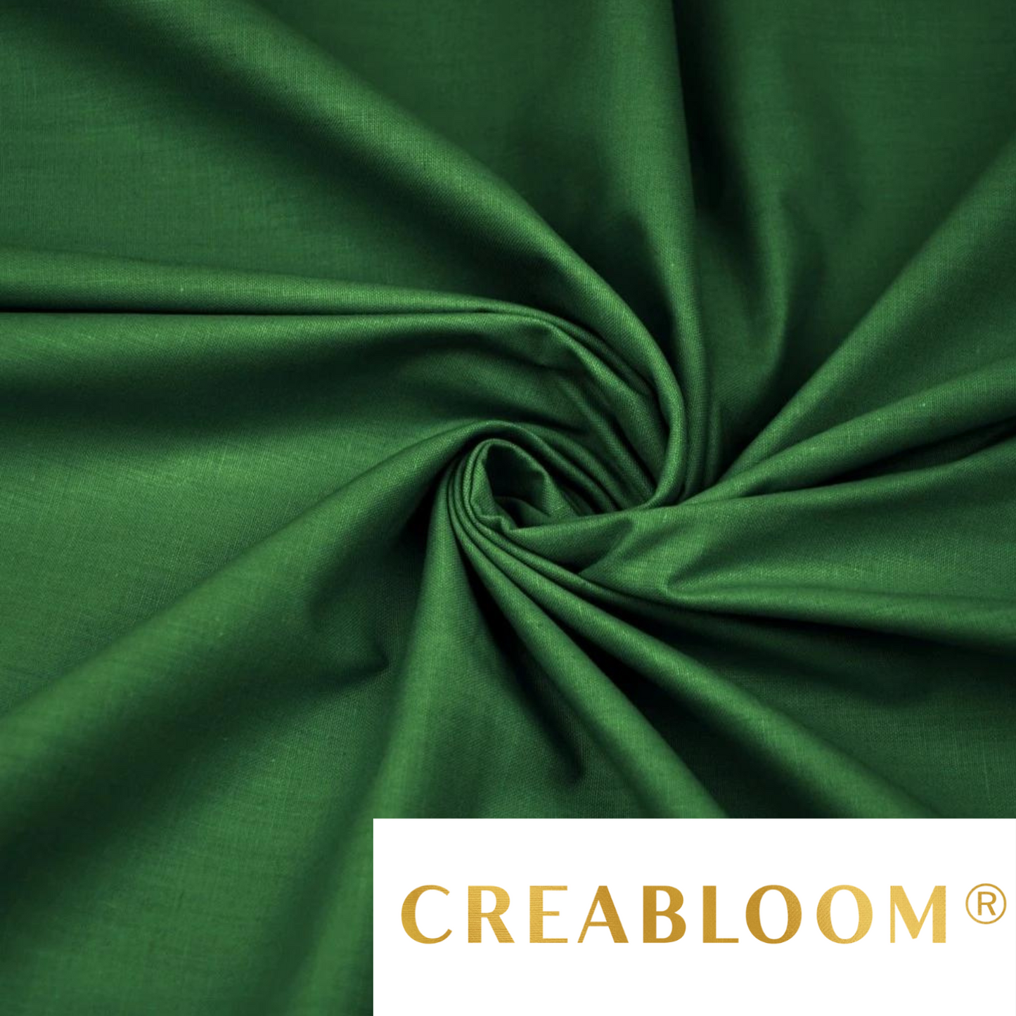 Tissu Coton Uni Vert Foncé