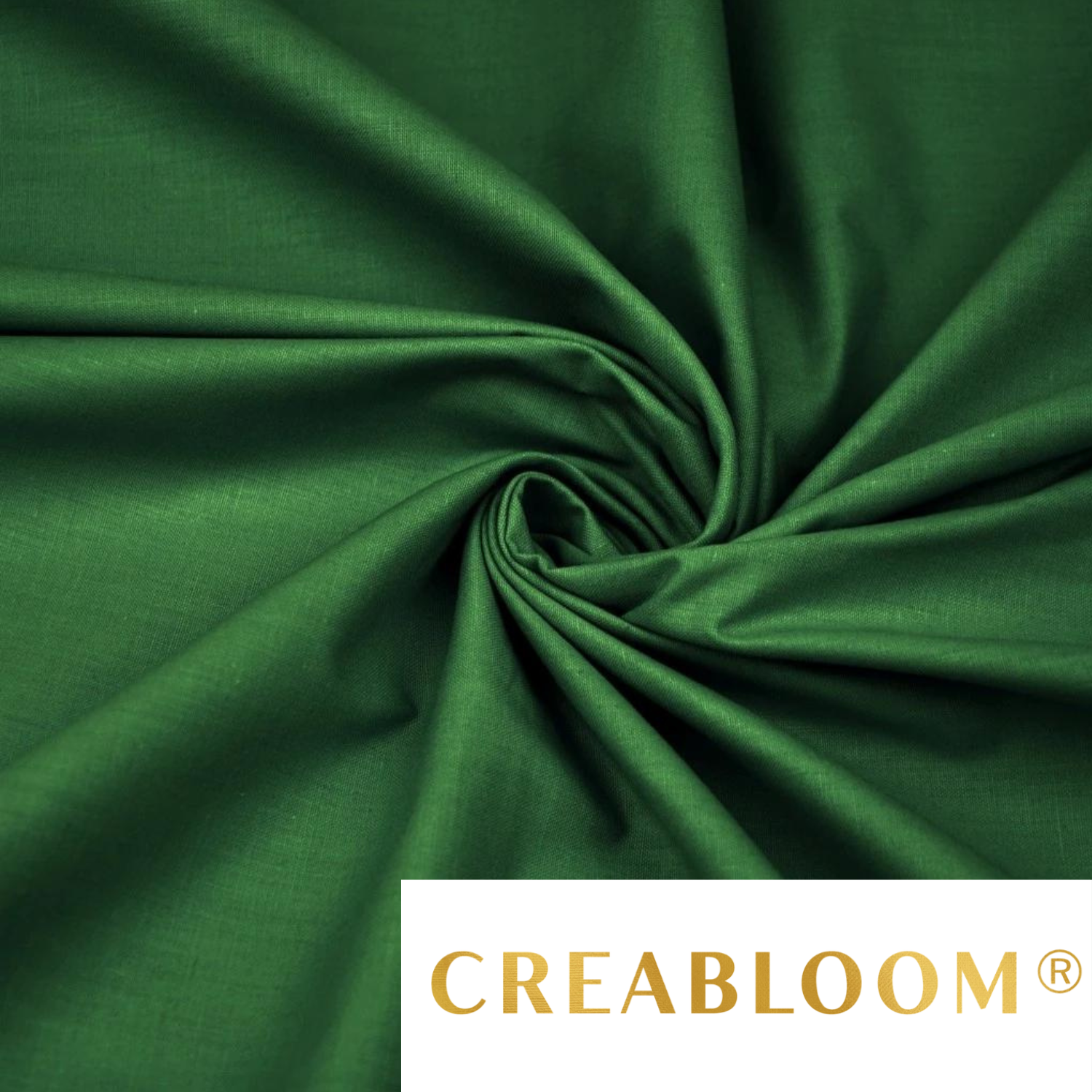 Tissu Coton Uni Vert Foncé