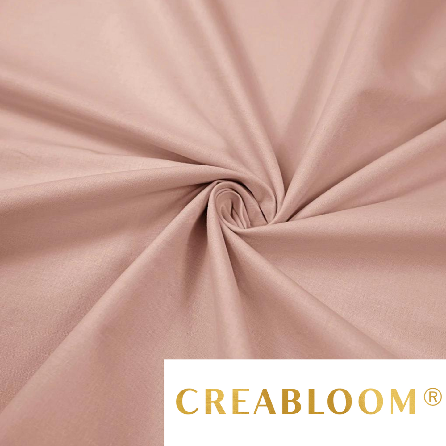 Tissu Coton Uni Vieux Rose