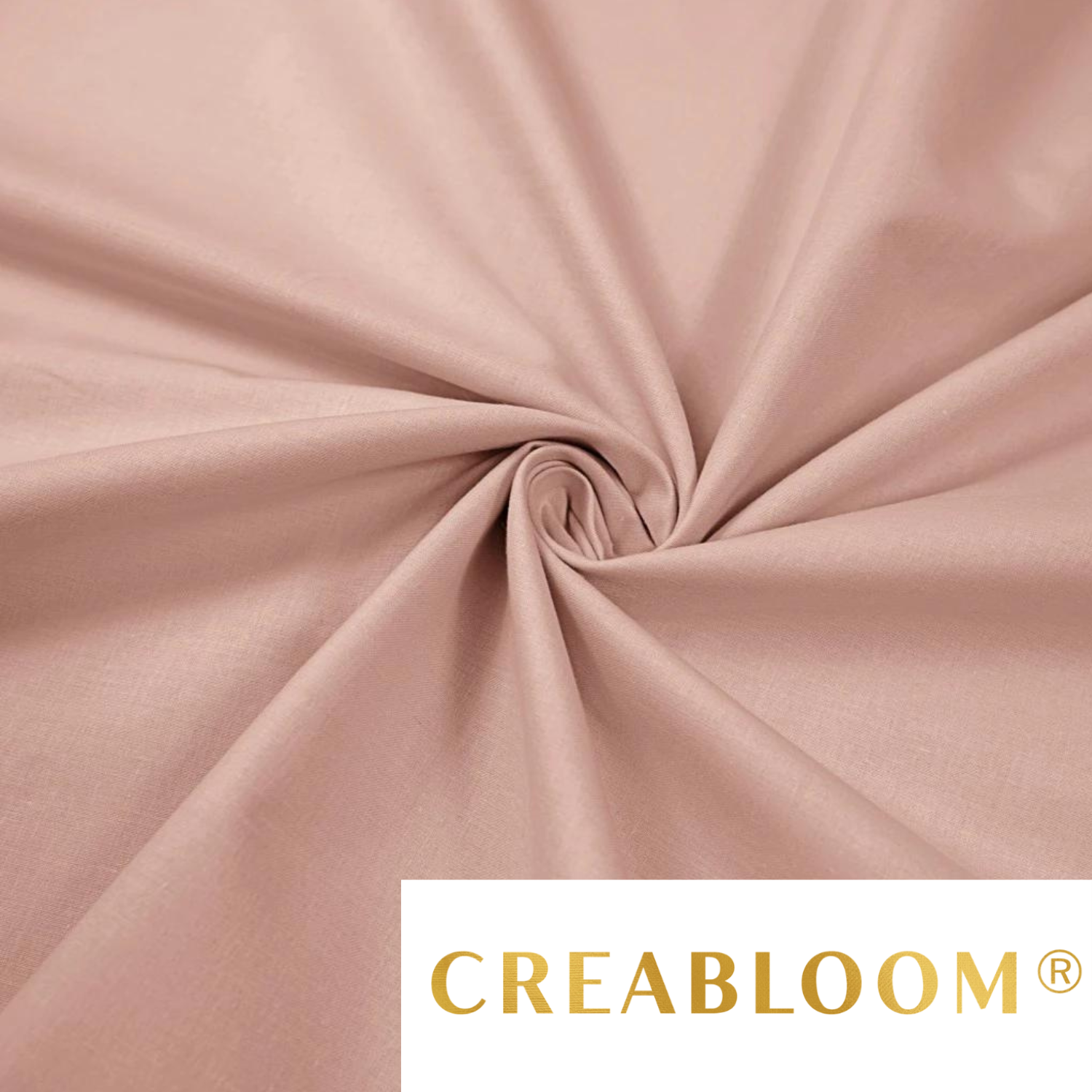 Tissu Coton Uni Vieux Rose