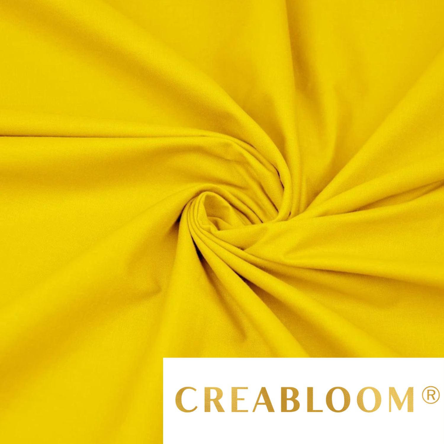 Tissu Coton Uni Jaune