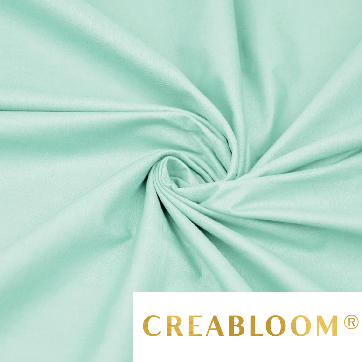 Tissu Coton Uni Menthe