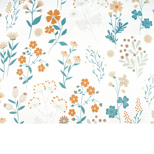 Tissu coton imprimé fleurs