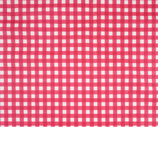 Coupon de Tissu coton Motif vichy rouge - 40cm x 50cm