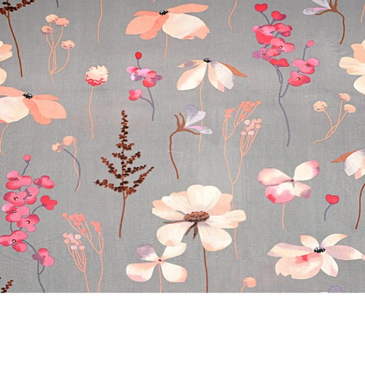 Tissu coton imprimé fleurs