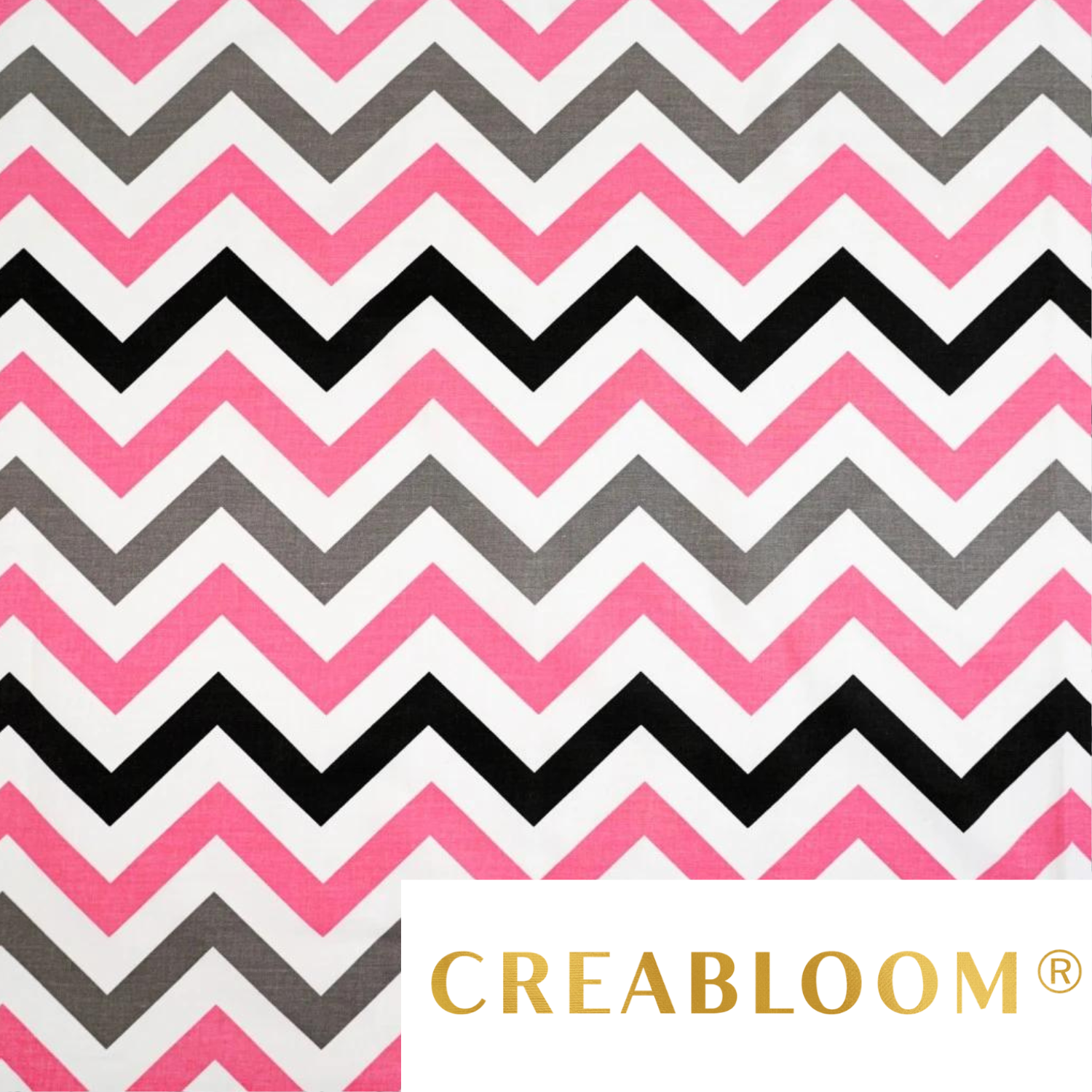Tissu Coton Motif Zigzag