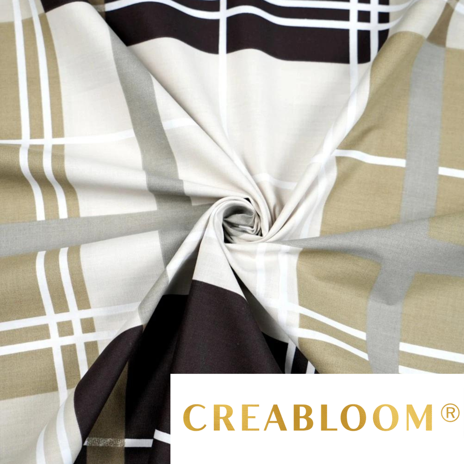 Tissu Coton Motif Carreaux