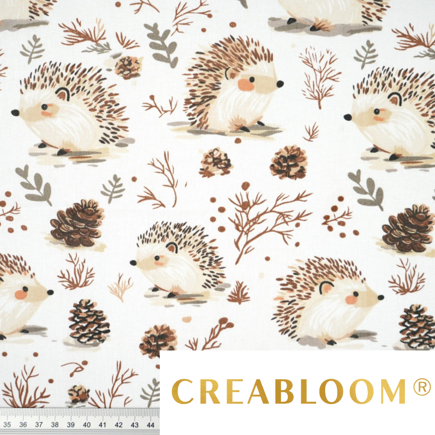 Tissu coton Motif hérissons