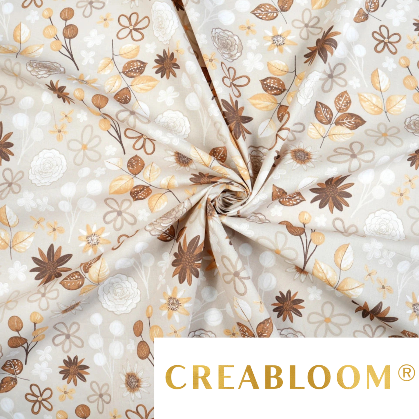 Tissu coton imprimé fleurs