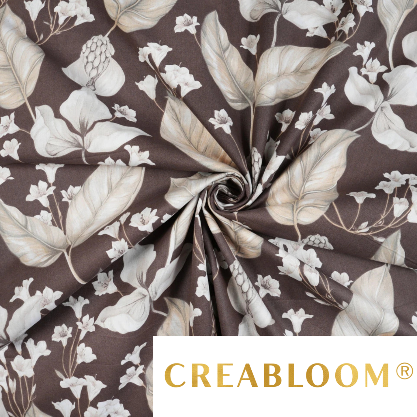 Tissu coton imprimé grandes fleurs