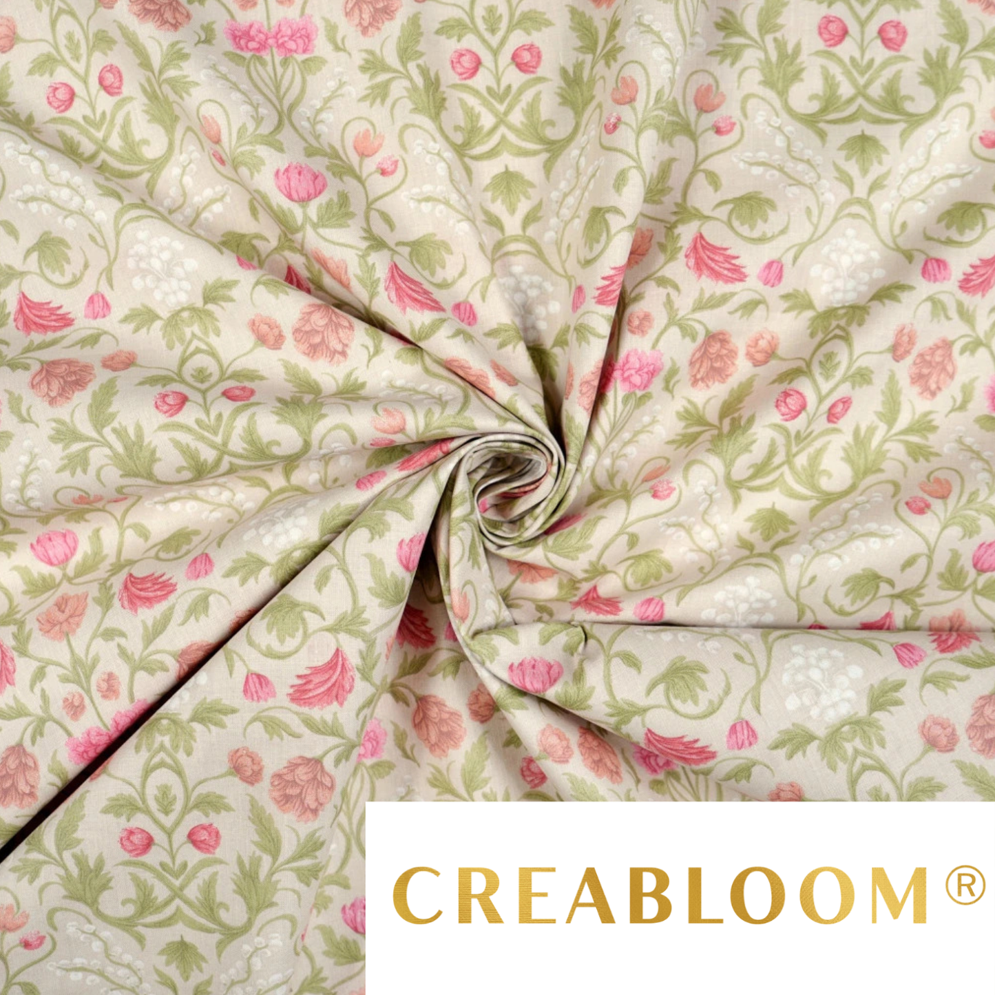 Tissu coton Motif fleurs