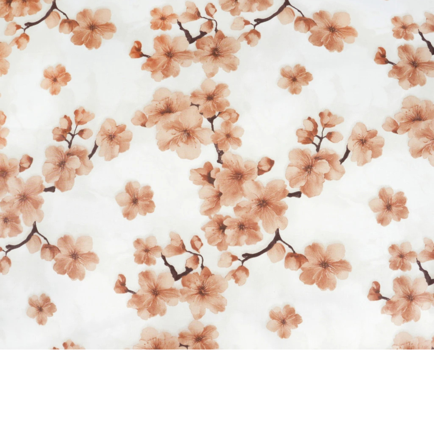 Tela de algodón con estampado floral
