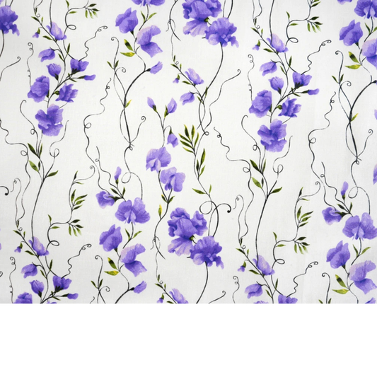 Tissu coton imprimé fleurs