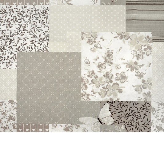 Tissu coton imprimé patchwork