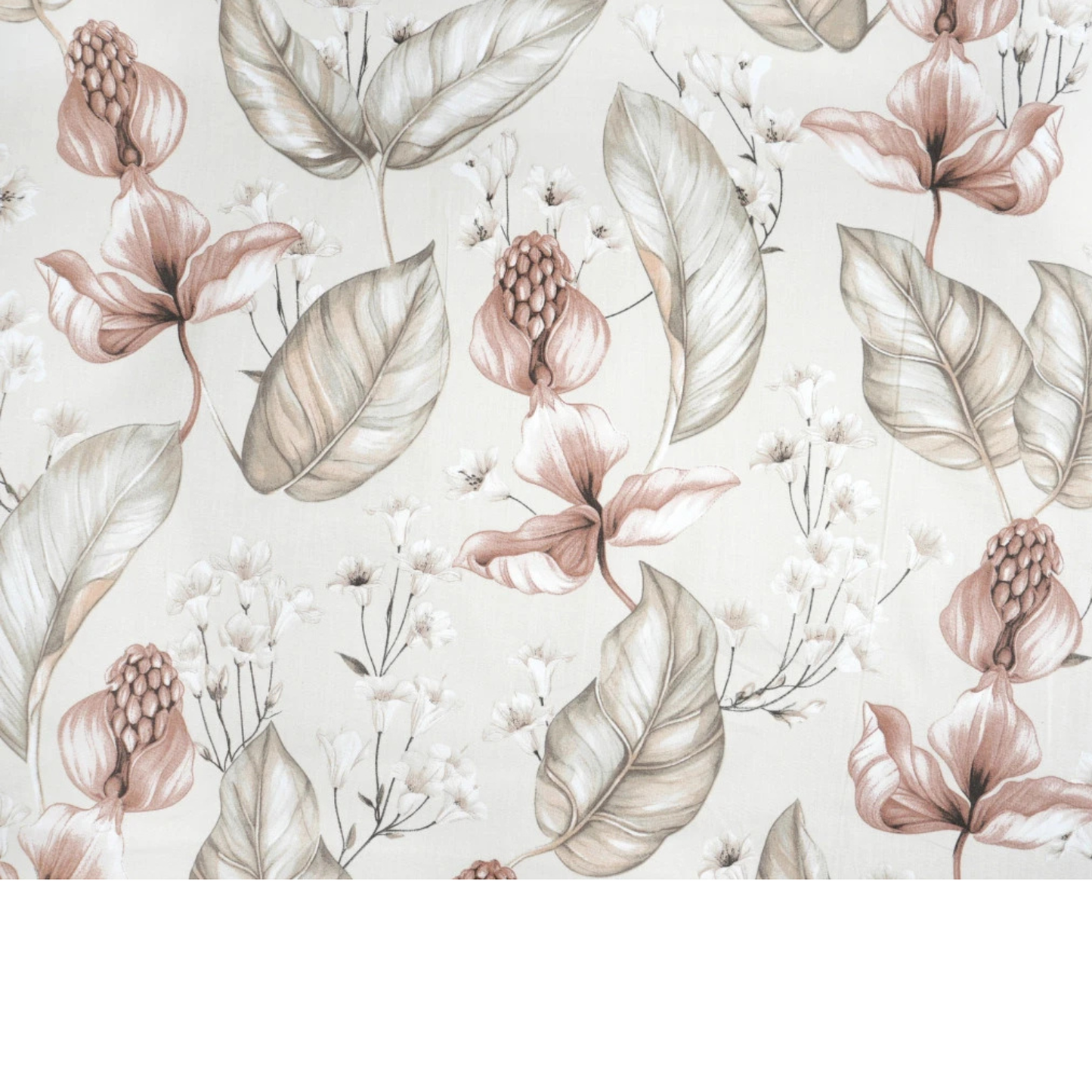 Tissu coton imprimé grandes fleurs