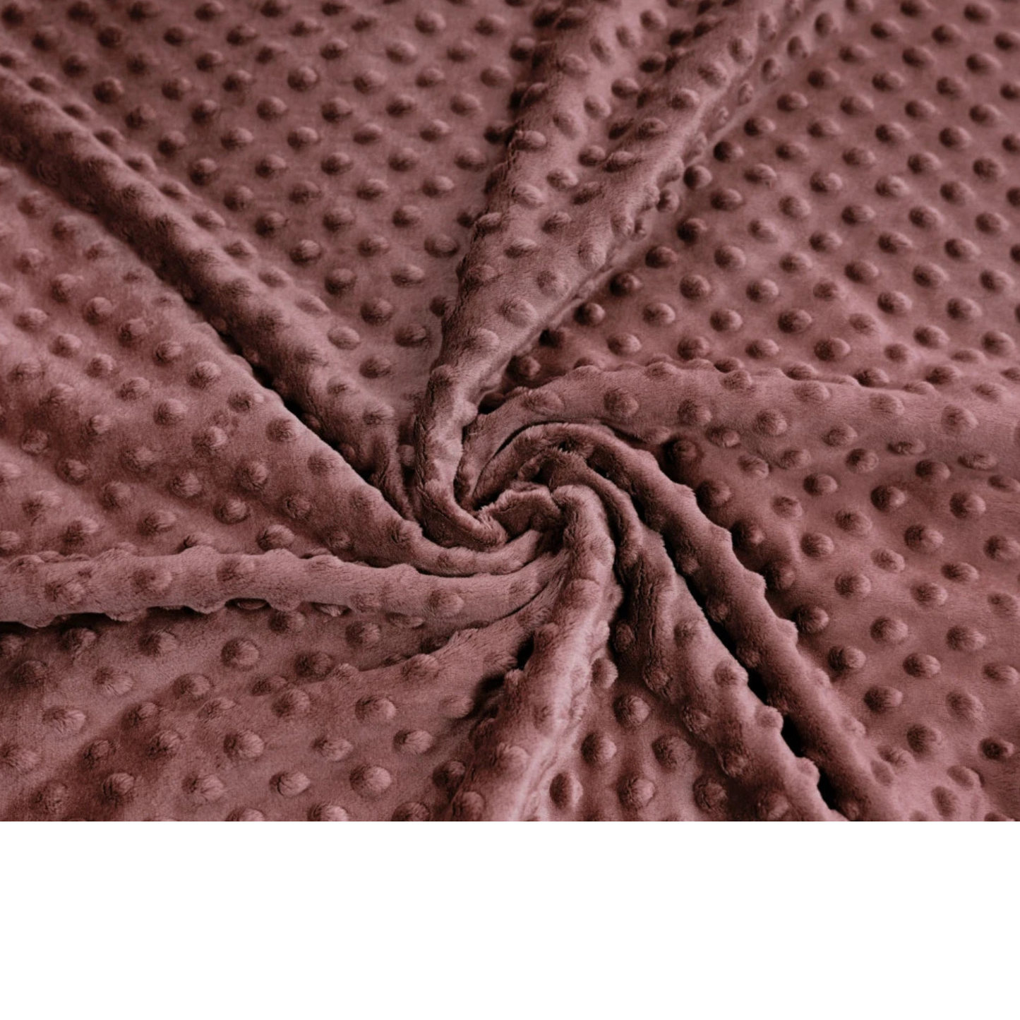 Olivbeiger Minky-Stoff