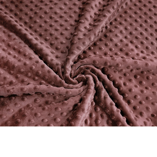 Olivbeiger Minky-Stoff