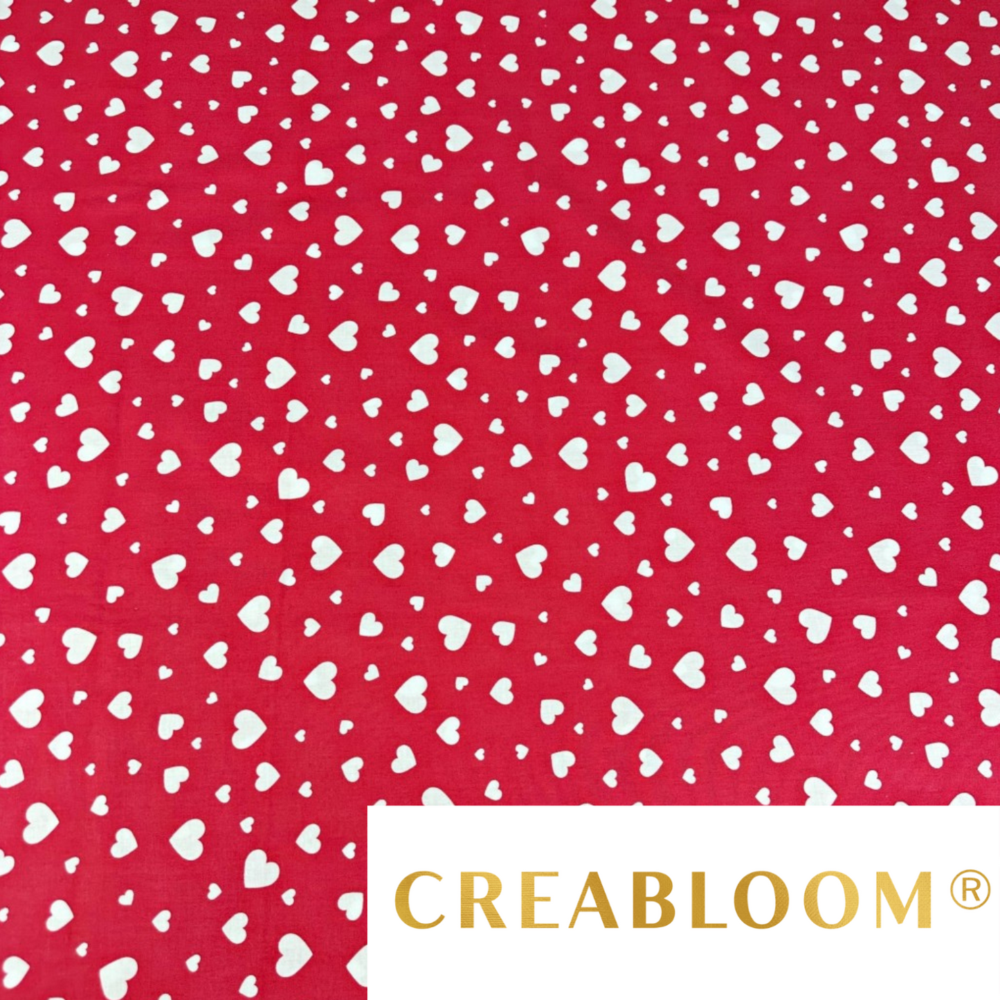 Tissu Coton Motif Coeurs