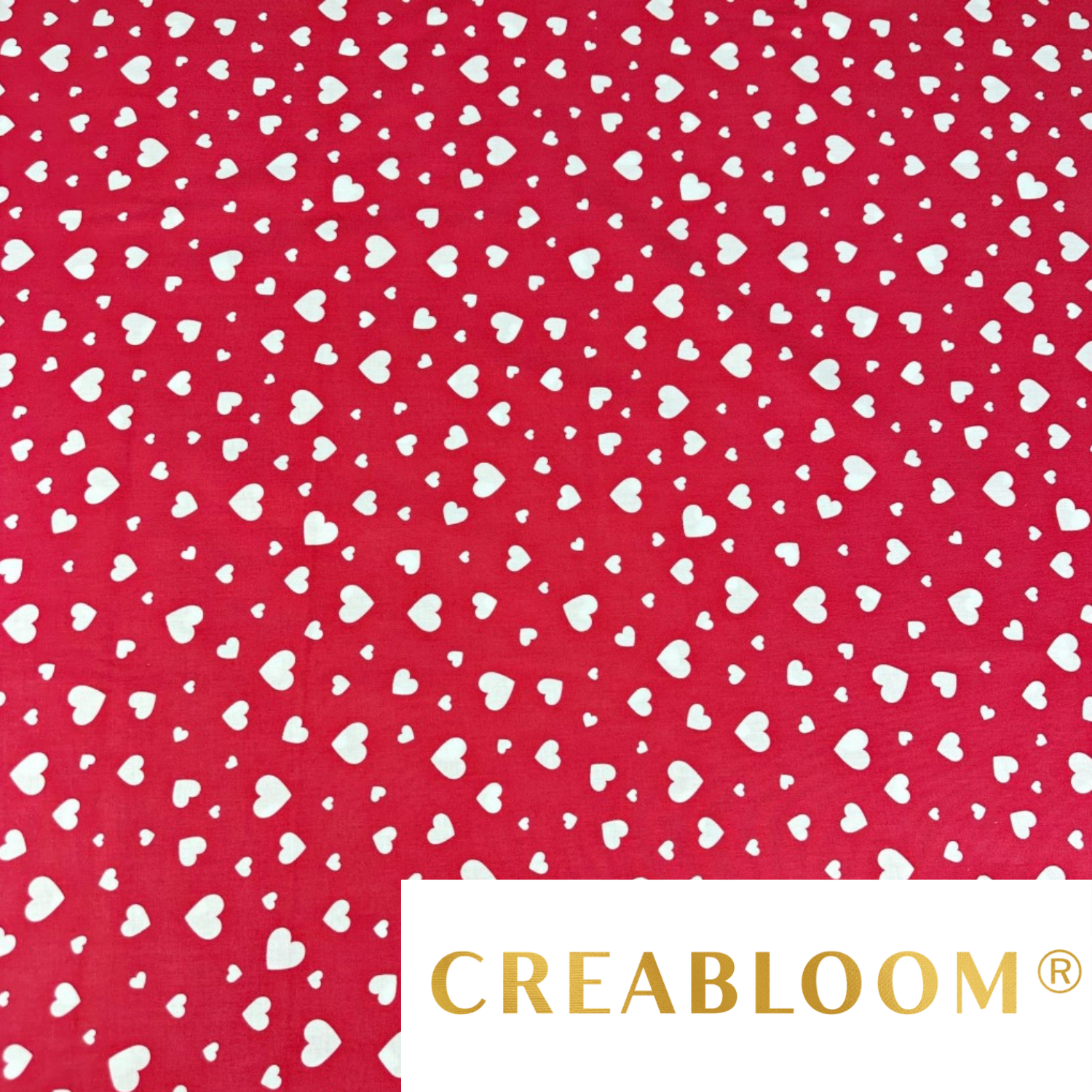 Tissu Coton Motif Coeurs