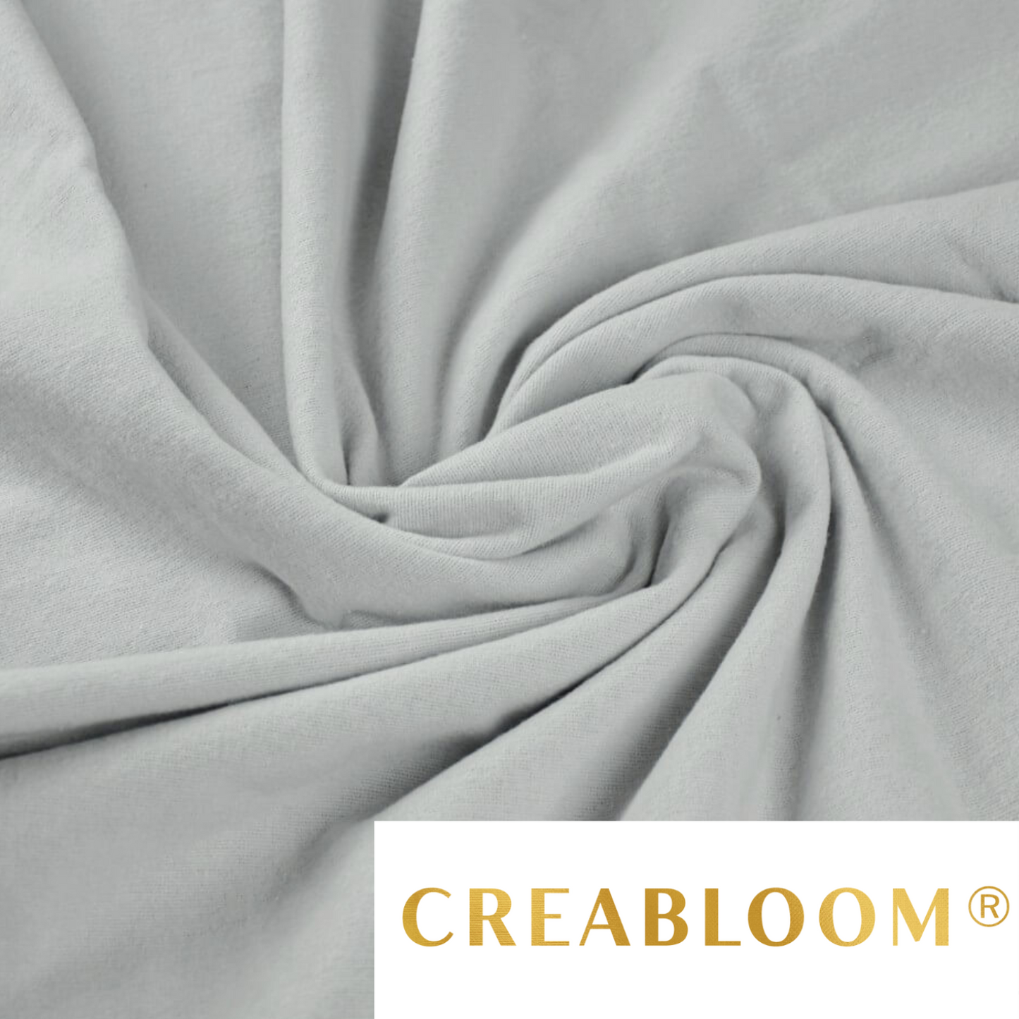 Tissu flanelle gris clair