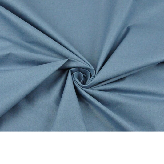 Tissu Coton Uni Bleu