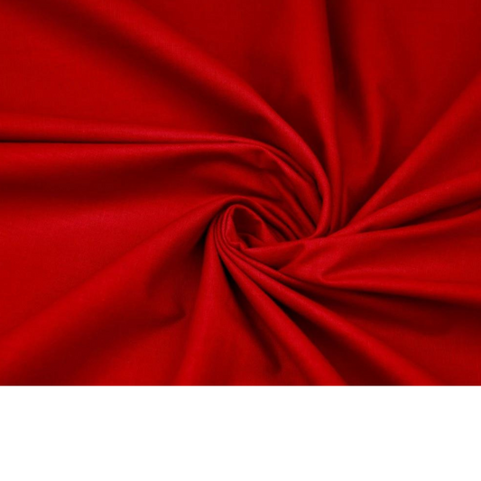 Tissu Coton Uni Rouge