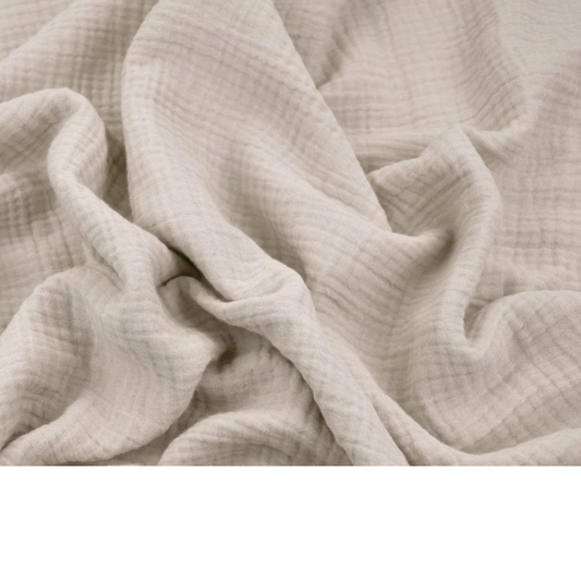 Tissu Double Gaze sable