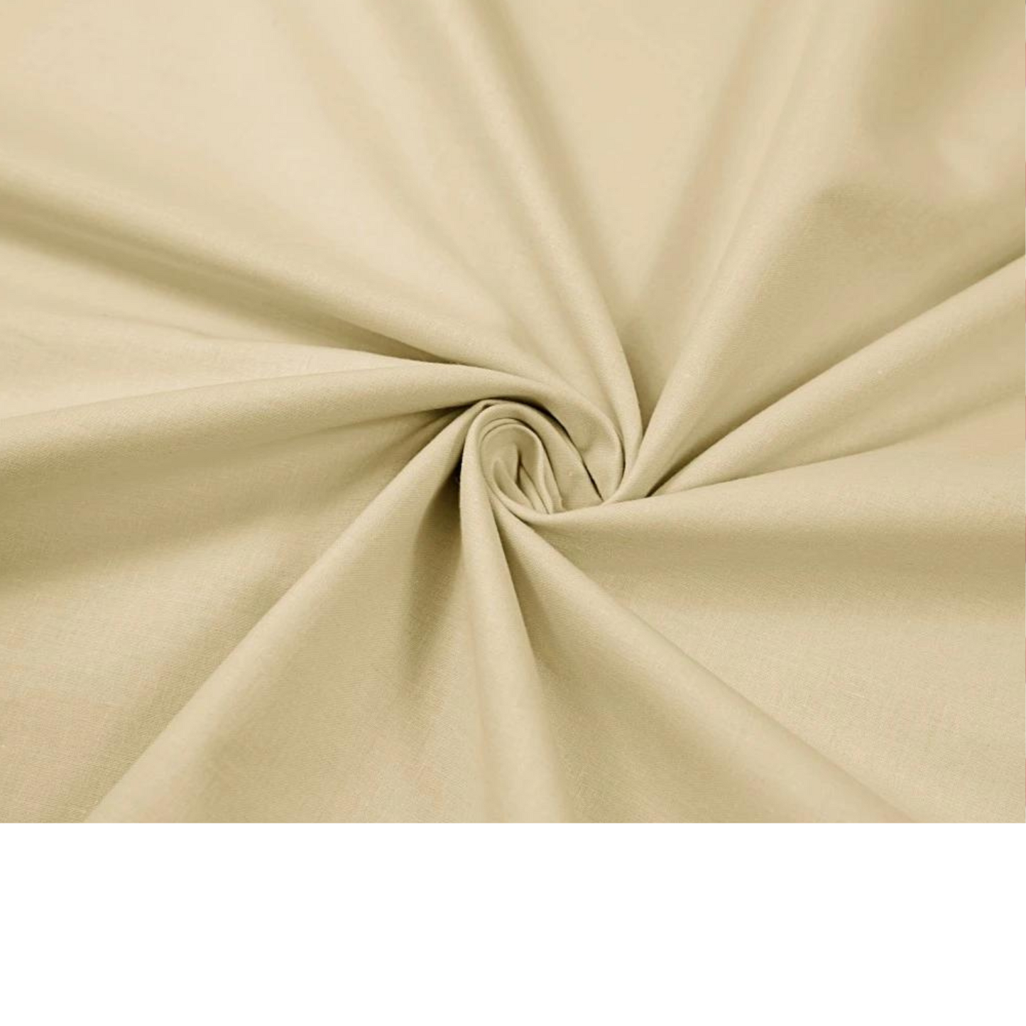 Tissu Coton Uni Beige Chaud