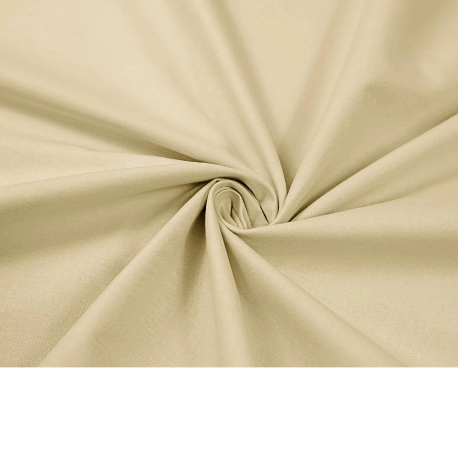 Tissu Coton Uni Beige Chaud