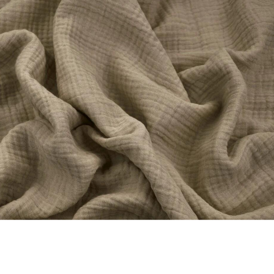 Tissu Double Gaze taupe
