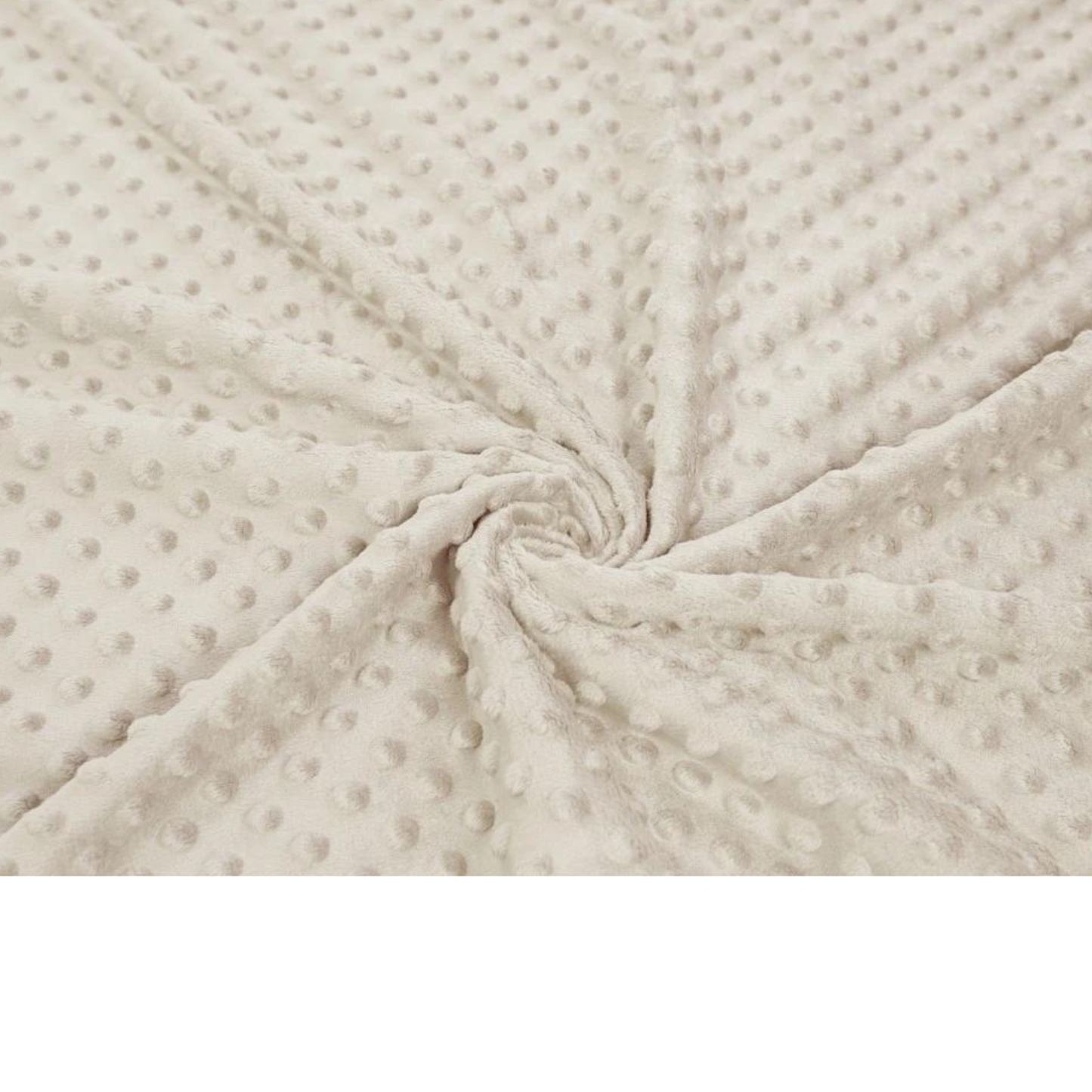 Hellbeiger Minky-Stoff