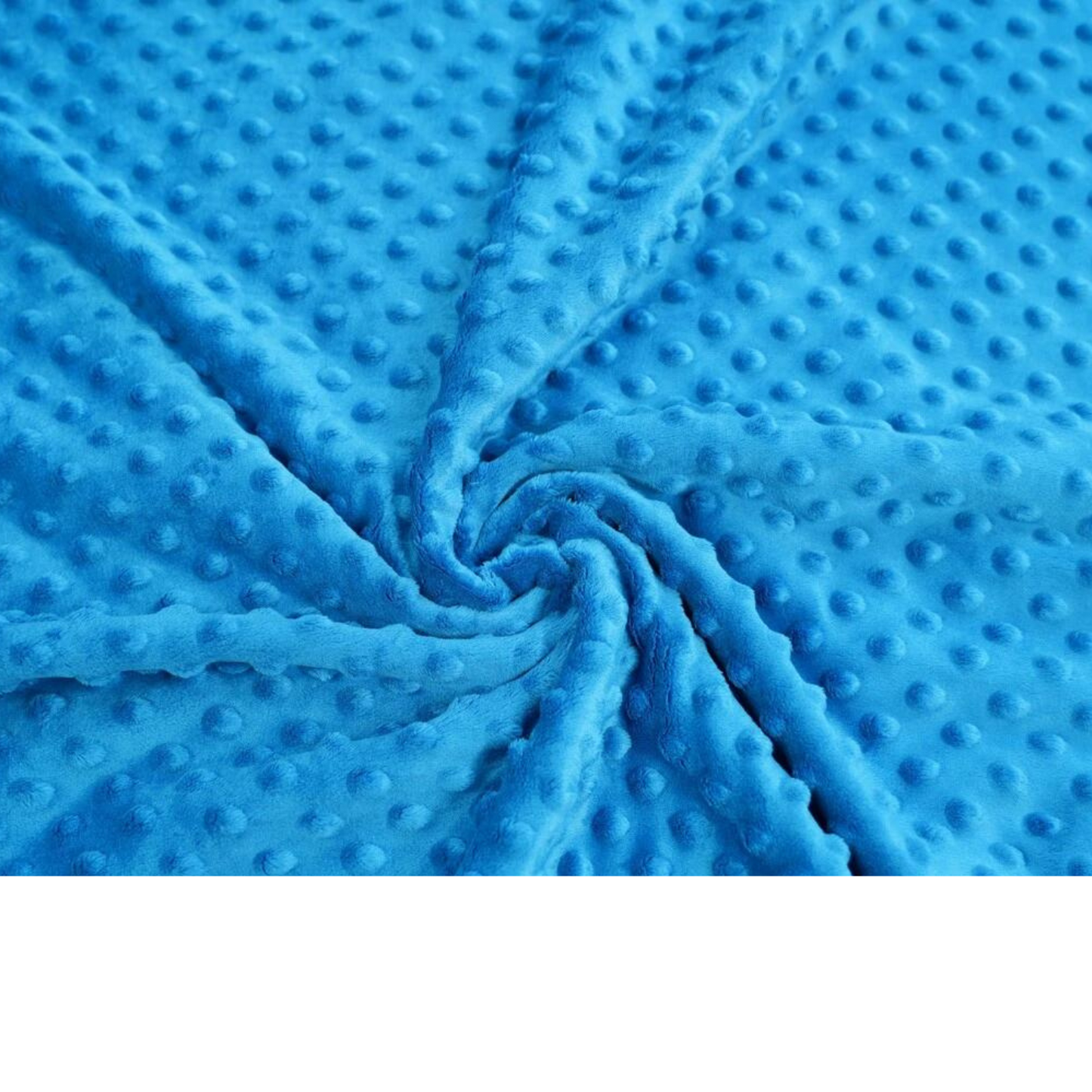 Tissu Minky Bleu Azur