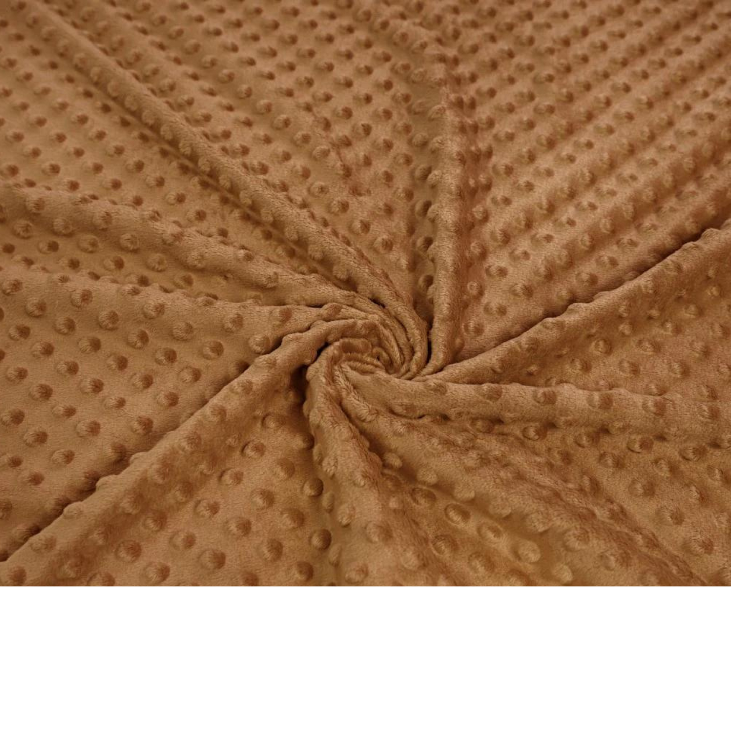 Süßer brauner Minky-Stoff