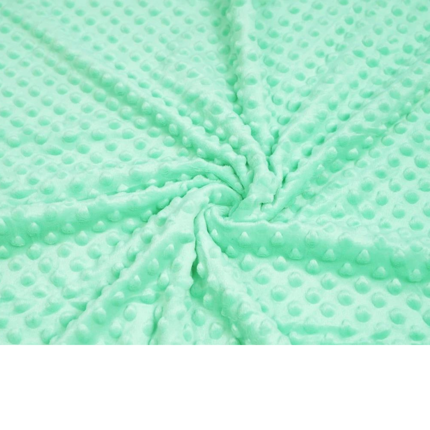 Tissu Minky Menthe Clair
