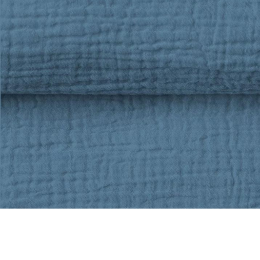 Tissu Double Gaze bleu denim