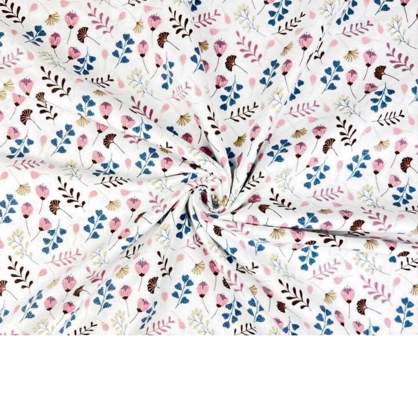 Tissu flanelle imprimé fleurs