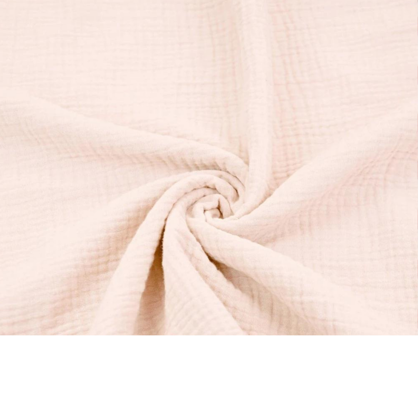 Tissu Double Gaze abricot clair