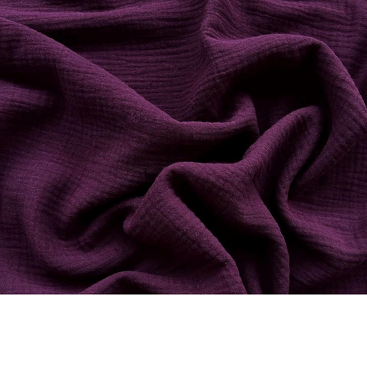 Tissu Double Gaze bordeaux
