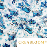Tissu coton Motif Bonhomme de neige - Noël