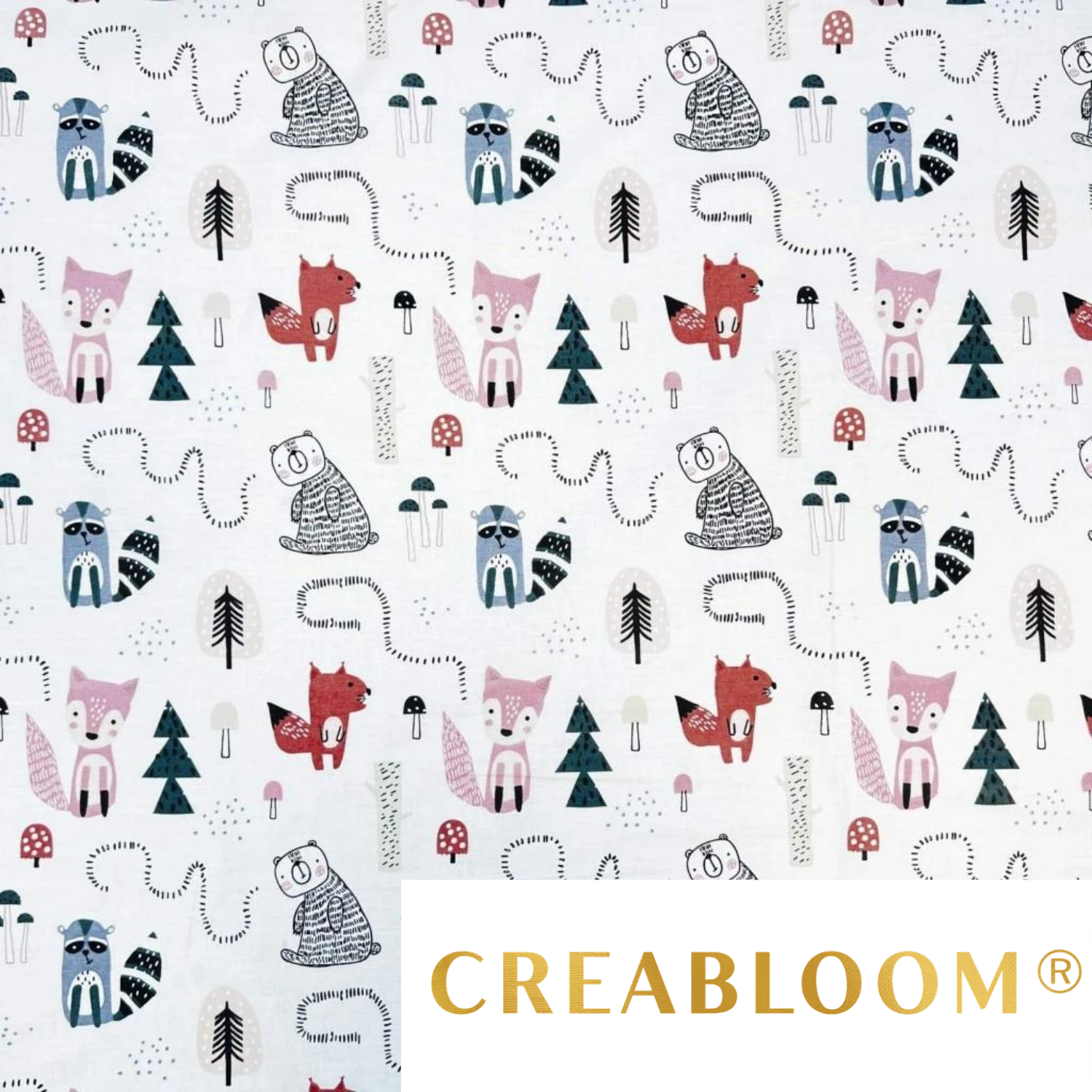 Tissu Coton Motif Animaux