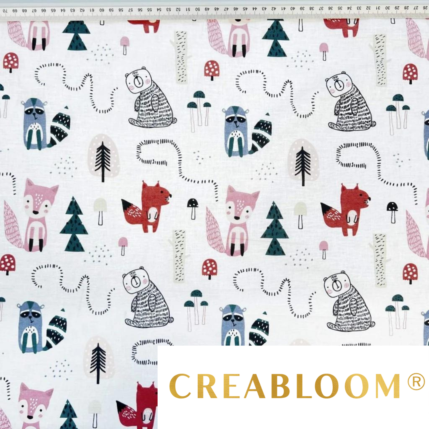 Tissu Coton Motif Animaux